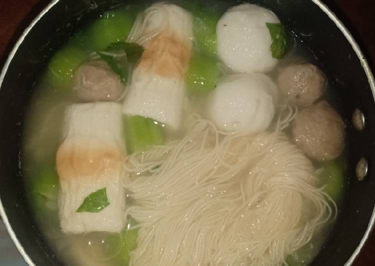 Resep Sup misoa oyong bakso Anti Gagal