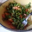 Ensalada de tomate y lechuga de la huerta