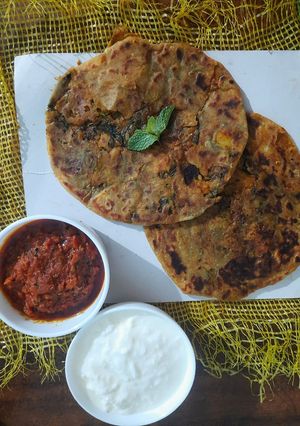 પંજાબી સ્ટાઇલ મેથી ગાર્લિક પરાઠા (Punjabi Style Methi Garlic Paratha Recipe In Gujarati) રેસીપી મુખ્ય ફોટો