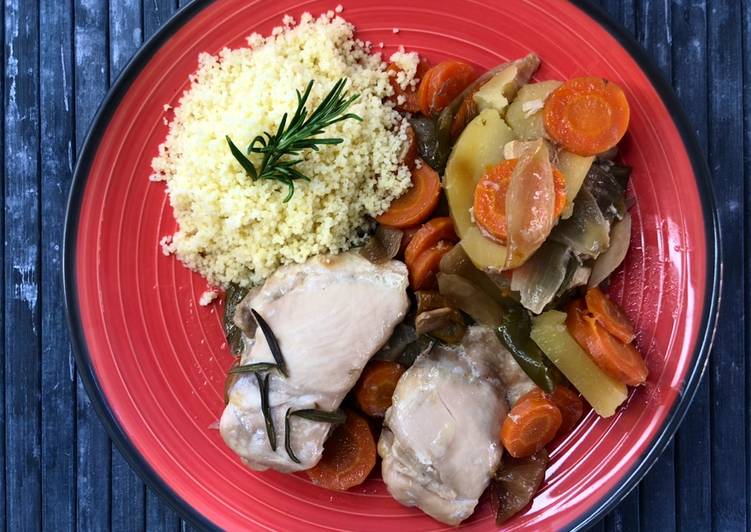 Pollo al romero en Crockpot