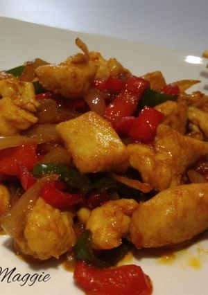 Foto principal de Pollo con verduras en salsa de soja