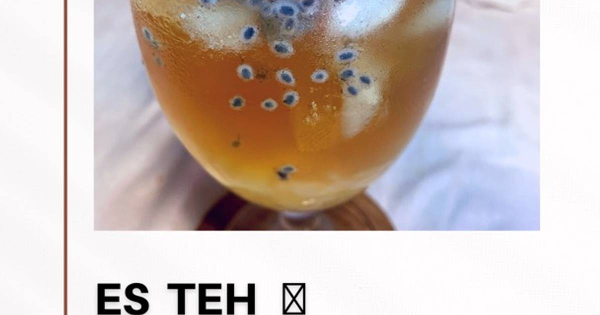 Resep Es teh ala bioskop oleh bebbycint - Cookpad