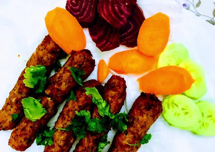 Recipe of Ultimate Kababs &amp; salad #Ramzan special