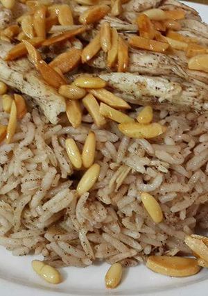 صورة لوصفة رز على دجاج