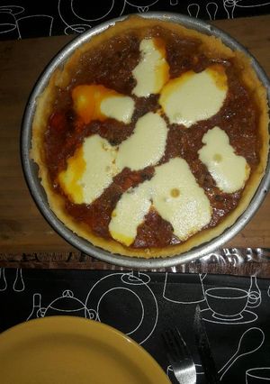 Una foto de Tarta de caballa y verduras