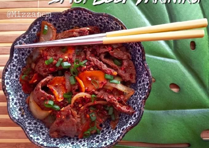 Resipi Spicy Beef Yakiniku Ala Sushi King Oleh Mizzanem Cookpad