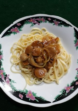 Foto resep Fettucini BBQ meatball (pasta)