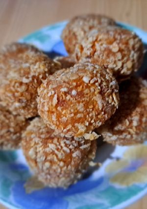 Foto resep Bola Kornet Oatmeal