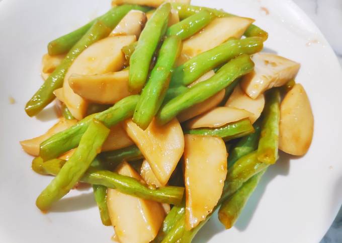蠔油杏鮑菇炒四季豆食譜by 阿憲 Cookpad