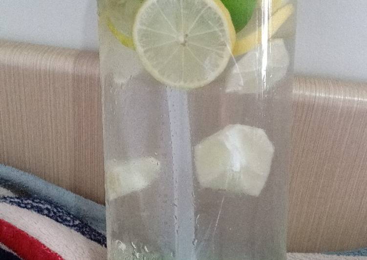 Bagaimana Membuat Infus water jeruk nipis lemon yang Menggugah Selera