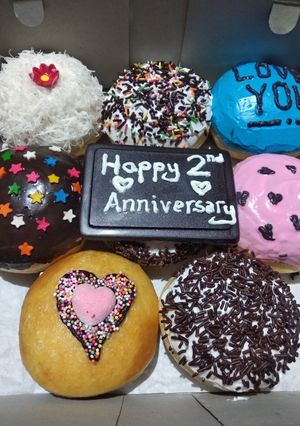 Foto resep Donat lembutt mennull dg white ring