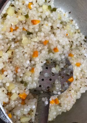 A picture of Sabudana khichdi.