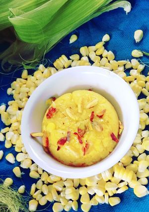 A picture of Sweetcorn Halwa.