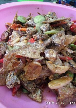 Foto resep Ikan asin pete
