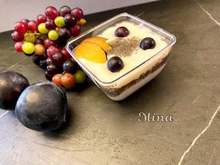 فرنی جو دوسر با دانه چیا