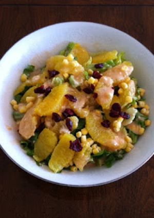 Una foto de Ensalada con naranja al tequila ©
