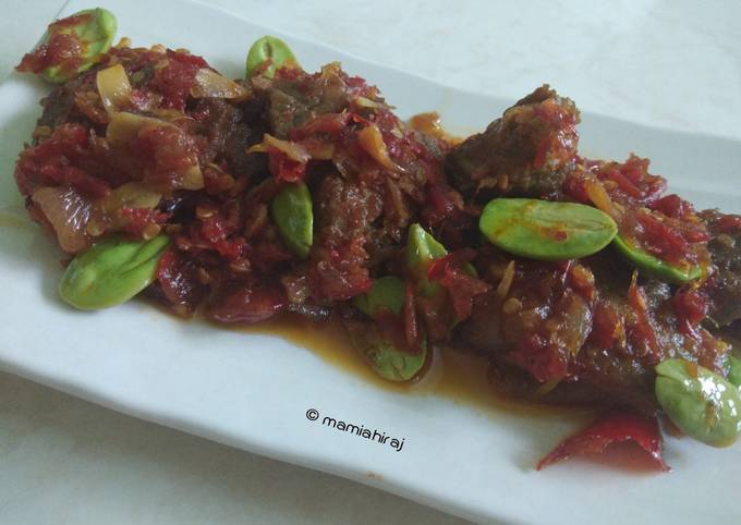 Dendeng basah balado