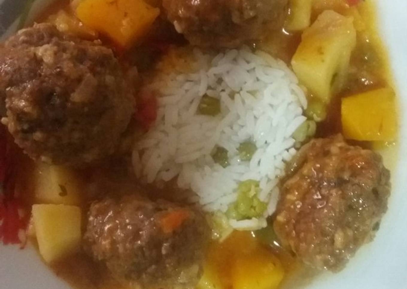 Albóndigas c/ arroz !!