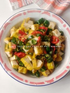 Foto resep Tumis tahu cabe hijau
