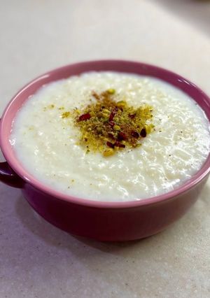 عکسی از دستور شیر برنج