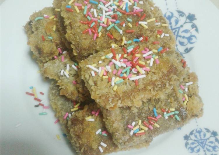 Nughet pisang coklat lembut