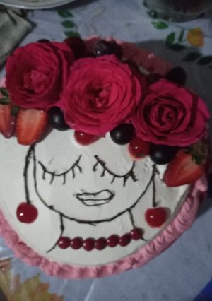 Una foto de Pastel de durazno