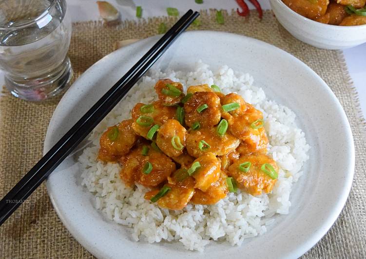 Ayam asam manis (sweet and sour chicken)