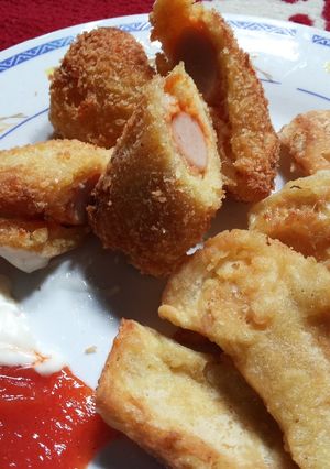 Foto resep Roti Gulung Sosis & Telur Crispy