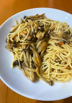 Foto resep Spaghetti Aglio Olio Jamur Shimeji