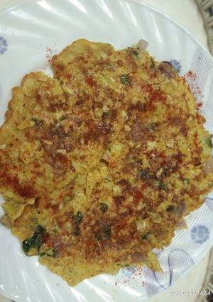 A picture of Cabbage Omelette.