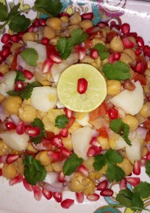 A picture of Boil Chana Chat.