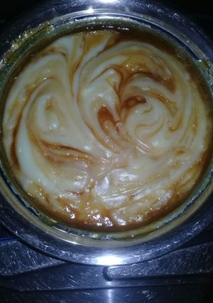 Una foto de Natilla o Crema de Maicena con caramelo 👌 (sin huevo)