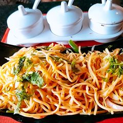 A picture of Chilli garlic noodles.