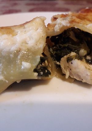 Spenótos csirkés cannelloni recept fotója