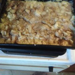A picture of Nicky's Salisbury Steak.