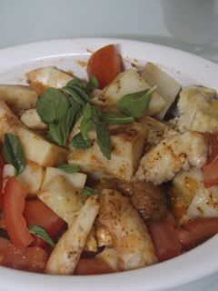 Una foto de Ensalada de gambas