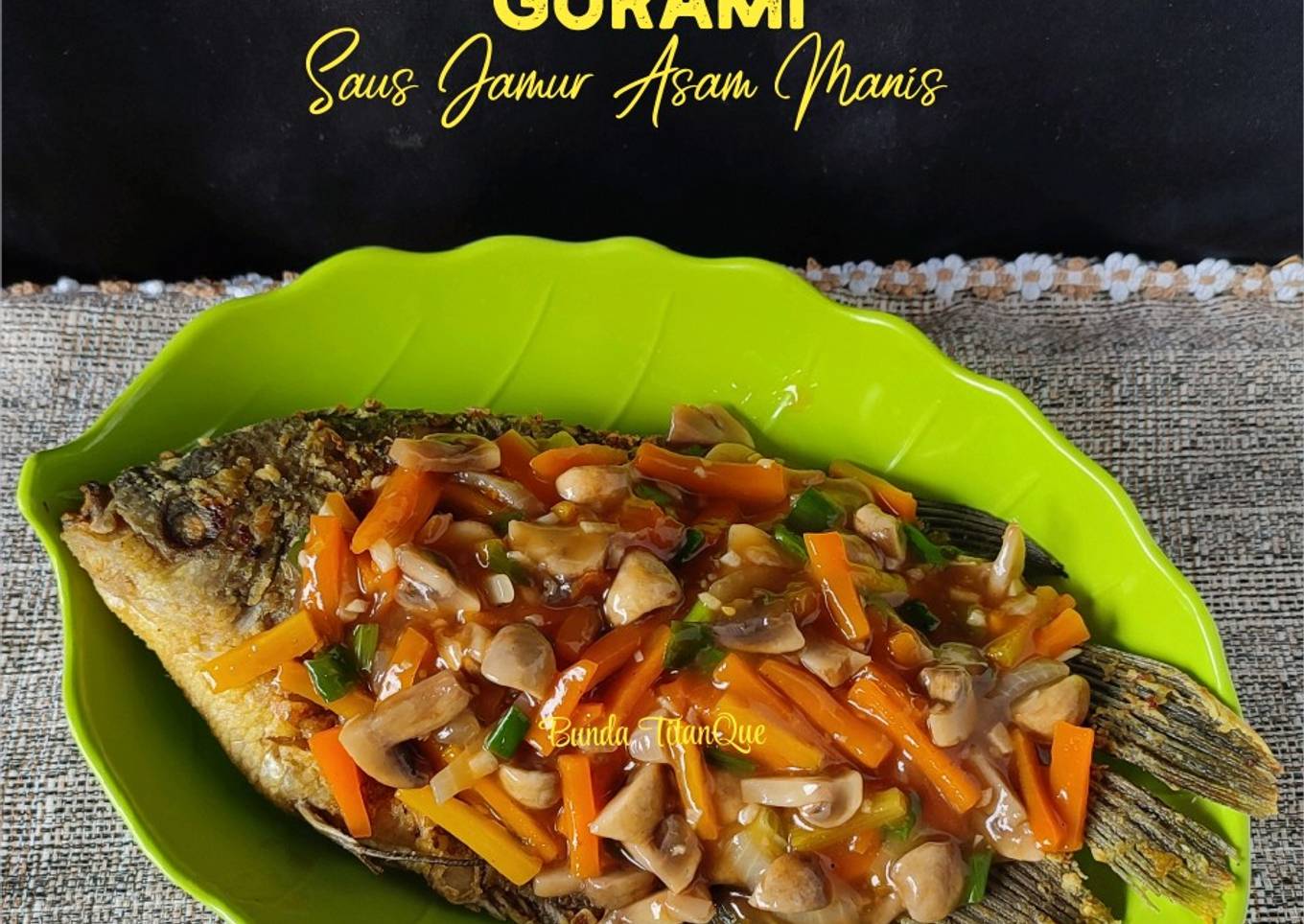 Gurami Saus Jamur Asam Manis