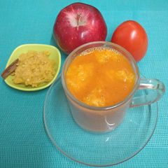 Apple 🍎 & Tomato 🍅 Soup A picture of Apple 🍎 & Tomato 🍅 Soup.