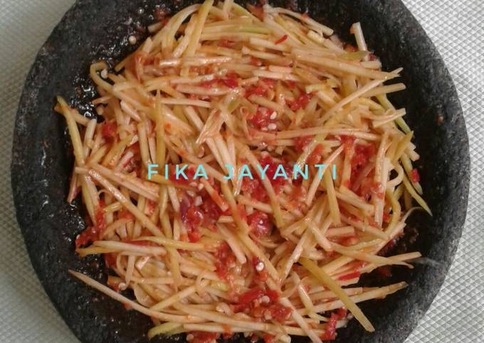 Resep Sambal Pencit Mangga Muda Oleh Fika Jayanti Cookpad