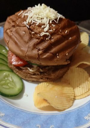 A picture of Veg burger.