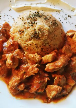 Cukkinis csirkeragu recept fotója
