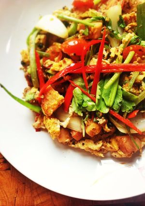 รูปของ แหนมผัดไข่พริกไทยสด #อาหารไทยง่ายๆ