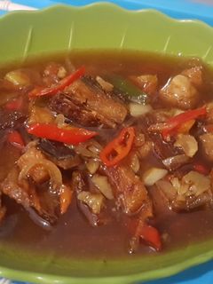 Foto resep Ikan Asin Telang Asam Manis