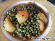 A picture of frozen peas and carrots