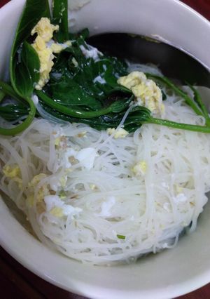 青菜米粉 的食譜成品照片