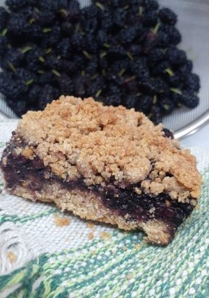 Una foto de Tarta de mora sin azúcar