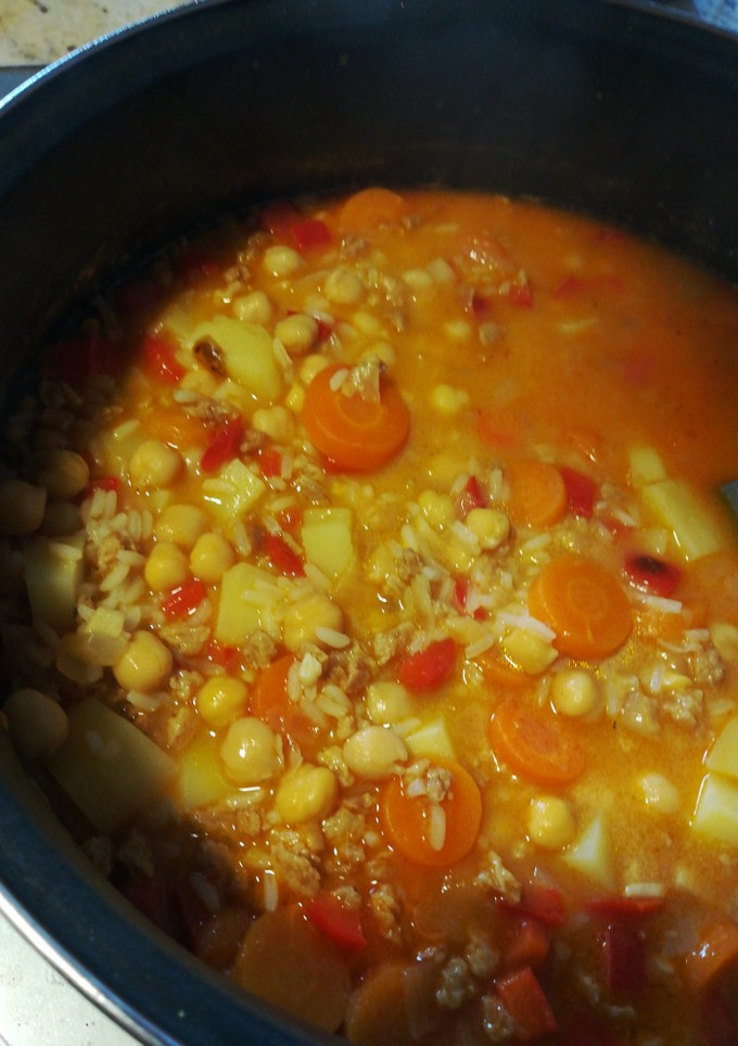 Una foto de Cocido empedrado vegano