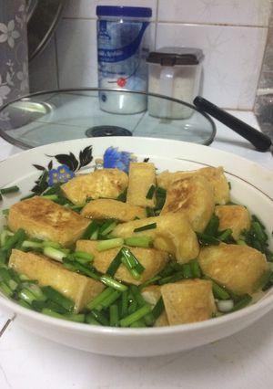 Hình của món Đậu rán nước mắm.