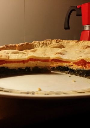 Una foto de Especial de espinaca tomate y huevo