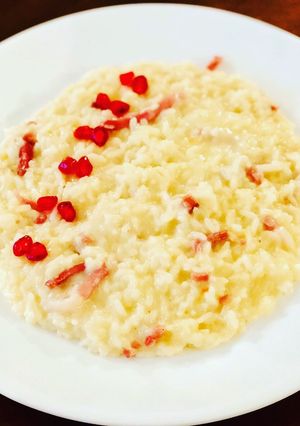Foto di Risotto speck e taleggio